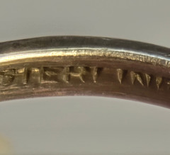 Vtg Sterling Silver Ring 7.49g Fine Jewelry Size 4.25 Band Onyx Look *READ*
