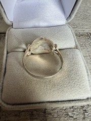 Sterling Silver 925 Shell Cartilage Ring Sz 8.5 #7757