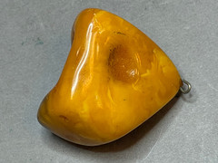 NATURAL OLD ANTIQUE YELLOW BUTTERSCOTCH BALTIC AMBER PENDANT 14,7 gr