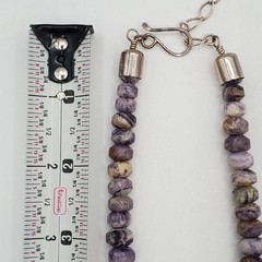VTG 925 DTR Mine Finds Jay King Necklace 21in Dream Chevron Amethyst Rondelles