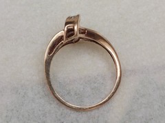 VTG 10K SOLID YELLOW GOLD 0.42 CTW DIAMOND RING SZ 6.75 VIDEO