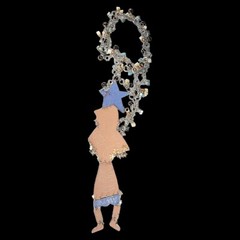 Artisan Designer Statement Necklace Figural Handmade Design Boho Jewelry OOAK
