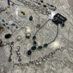 VTG TO NOW ESTATE JEWELRY LOT OF 40+ Pieces Lia Sophia Designer Gaudy Y2K
