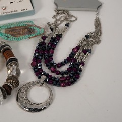 Roman CZ Set Laura Ashley Jules B Wakami NY&Co Jewelry Lot Contemporary Brands