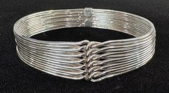 Vintage 950 Silver Multi Wire Cuff Bracelet