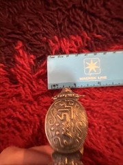 Antique Silver Islamic African Hinged Kabyle Argent Berbère Bracelet