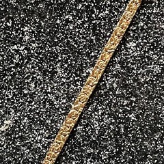 AMWAY necklace vintage goldtone textured metal tassel drop spring ring clasp