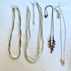 Lot of 9 Vintage Avon Necklaces, Bracelets & Anklet, Some Adjustable