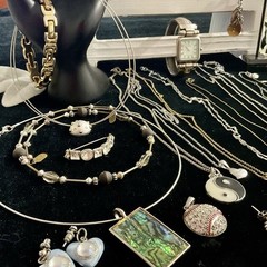 Vintage To Modern Mixed Estate Costume Jewelry Lot Silver Tone Rhinestones More
