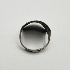 Asian Ceremony Motif Design Sterling Silver Ring Size 9 (4.49g)