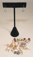 Vtg Earrings Lot 12 Pairs Glass Egg Water Drop Dangle Valley Girl Mall Rat Retro