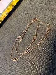 Vintage SOLID 14KT Gold Stamped 7″ Bracelet 2 Grams Gift Box New Old Stock