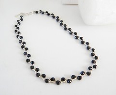 Chunky Sterling Silver 925 Liquid Link Chain Modern Statement Necklace