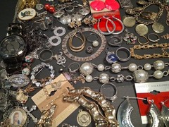 Vintage Jewelry Lot Earring Necklace Bracelet Over 6lbs + Estate Mix PLS READ