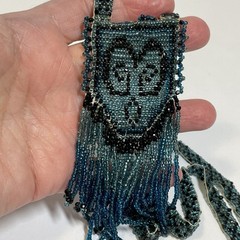 Handmade Native Style Beaded Necklace Multicolor Tribal Boho Long Fringe Jewelry