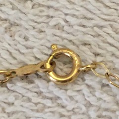 Vintage Millefiori Necklace Marked Gold Filled 12K 1/20 Estate Piece