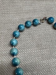 Colorful Necklace Vintage Wood or Plastic Beaded Vintage see pics 14″