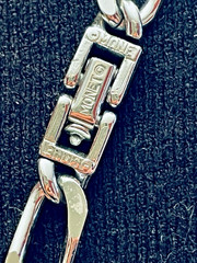 Monet Figaro Chain Necklace Silver Plated Metal 22″ Retro 80’s Timeless Classic