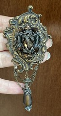 Vintage Rare Victorian style signed Maya Evangelista smoky topaz 1950-1960