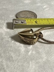 Vintage Carol Lee Heart Goldtone Necklace