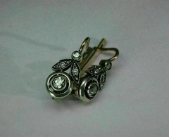 Art Deco Style 2Ct Lab Created Diamond 14K White Gold FN Dangle/Drop Earring