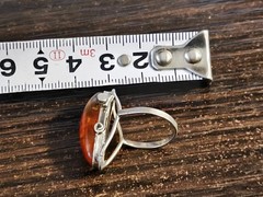 Vintage Soviet women’s ring with a non-precious metal stone women’s jewelry USSR