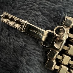 Beautiful vintage GARNE signed 1960s Bracelet 5 Row Tennis 3 Large Stones