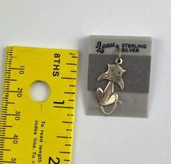 Leau – Cat Charm – Sterling Silver