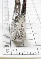 Antique Art Deco Diamond Engagement Ring Platinum Size 7 UK-N1/2 EGL USA 1.05CT