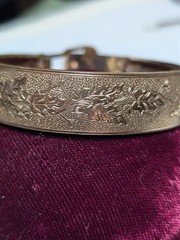 Victorian Buckle Bracelet Signed MARSH Pat Applied For. 2 In. By 2 1/2 In.