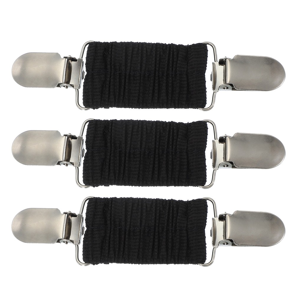 3Pcs Dress Clips Back Cinch,Retro Sweater Clip Cardigan Clips(12×3.3×0.9cm,Grey)
