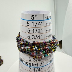 Boho Multi Strand Seed Bead Necklace & Bracelet Set Colorful Layering Festival