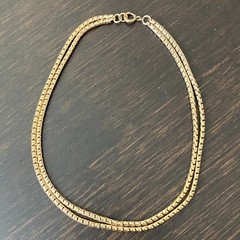 1/20 12K Gold Filled Double-Strand Snake? Chain Choker Approx 15.5″L & 41g