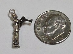 Sterling Silver ~ Horn Player Charm ~ MOVES! ~ Glenn Miller ~ RARE! ~ VINTAGE