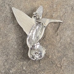 Hummingbird and Seagull Lot Silver Tone Birds Animal Figural Vintage Brooch Pins