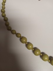 17 Inches Butterscotch Bakelite Beaded necklace Long Tested