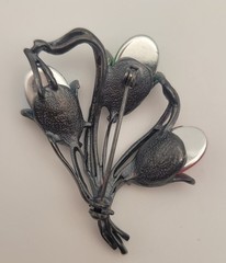 Lot of 10 Vintage Brooches JJ, K&T, Avon, Birds & Blooms & Unmarked