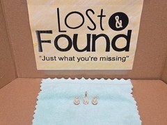 Vintage Signed ROMAN Pendant Earrings Demi Set Faux Pearl Rhinestones *SEE PICS