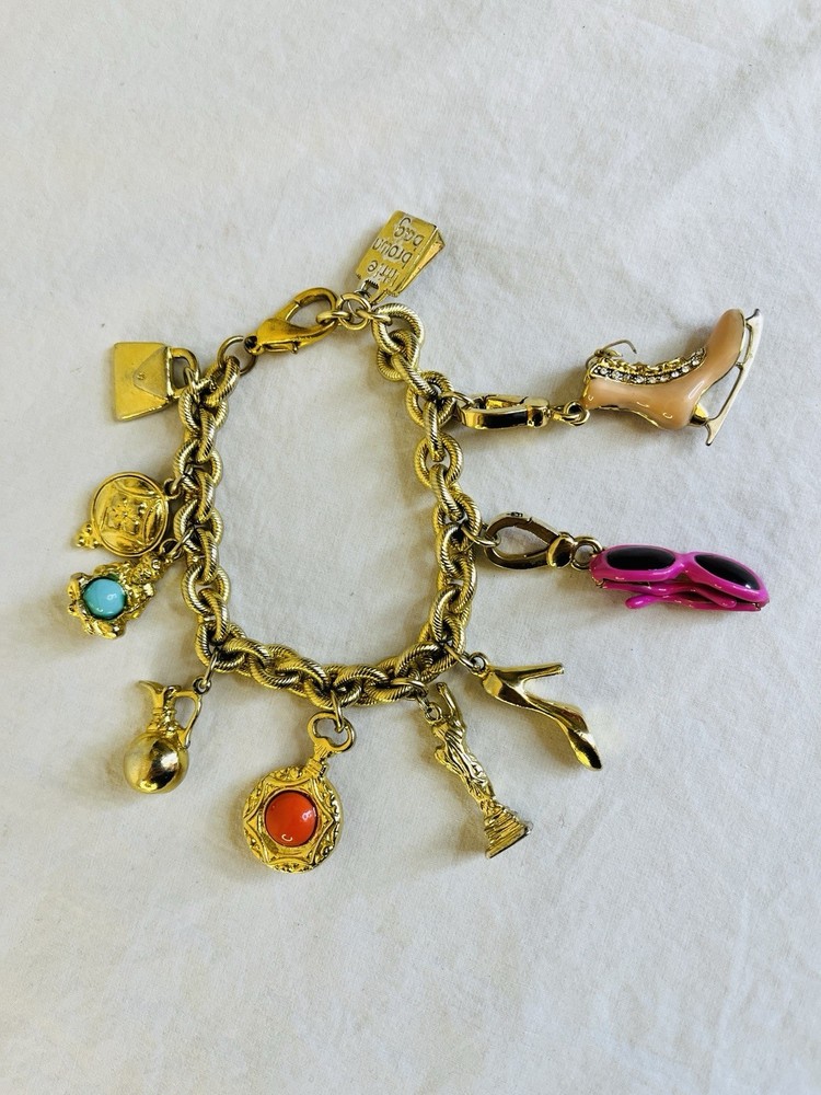 Vintage Charm Bracelet with Juicy Couture and Ben Amun Charms