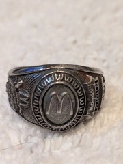 1970’s MCDONALD’S University RING Size 8