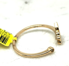 Women Girl Kid Solid 10K Yellow Gold BUTTERFLY Genuine Nat Diamond Dainty Band