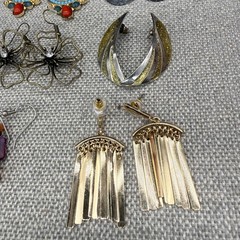 Vintage Earring Lot Clip Ons Pierced Screw Back Dangle Hoops Marino 15 Pair