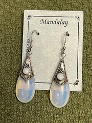 NWT MANDALAY SOUTHWESTERN NATIVE OPALITE OPAL STONE STERLING 925 EARRINGS