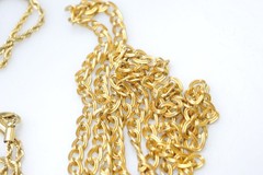 Necklace Lot Vtg Napier Monet Avon Gold tone ** All have a lot of wear XL5