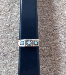 Victorian 10k Ring star burst design. Size 1