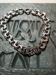 Heavy Duty Double Link Sterling Silver Charm Bracelet Chain 7″ 20 grams Unisex