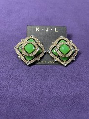 Vintage Genuine Kenneth Jay Lane KJL Multicolored Women’s Earrings New