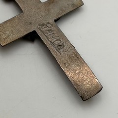Vintage Old Pawn Sterling Silver Handmade Jesus Crucifix Cross Pendant ~ 2.5″