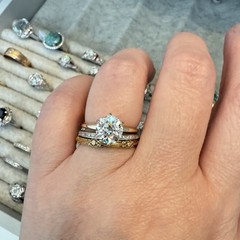 Antique Natural GIA 2.48 K VS2 Antique Old Mine Cut Diamond Engagement Ring
