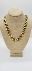 MONET Necklace Double Loop Gold Tone Chain Vintage 1980’s Style 21 in